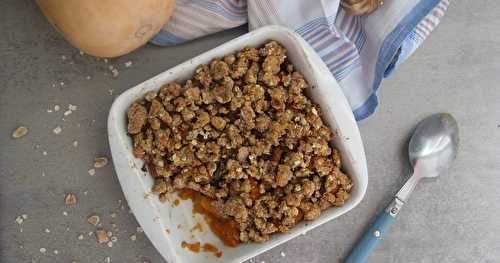 Crumble courge cacahuète