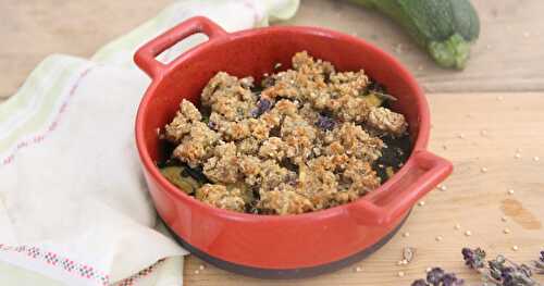 Crumble courgette-quinoa au thym