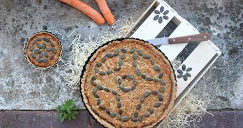 Quiche carotte-tofu fumé