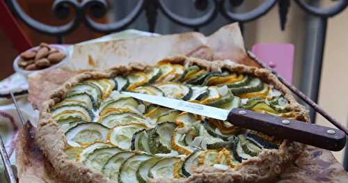 Tarte rustique courgette-amande