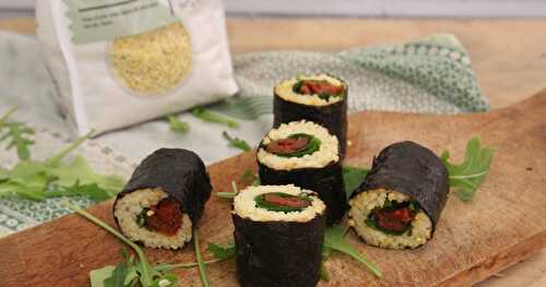 Makis millet roquette tomates séchées