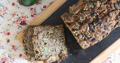 Cake aux courgettes, algues et citron confit