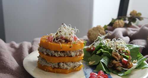 Millefeuille de butternut aux noix