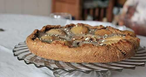 Tarte poires-crème de marrons