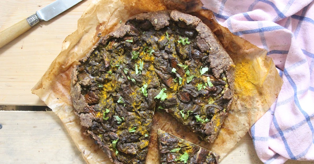 Tarte rustique champignons-curry