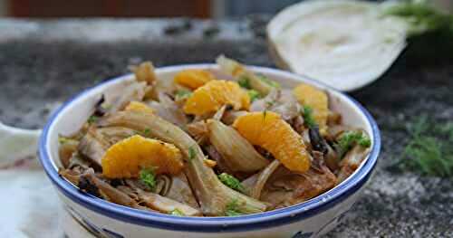 Salade tiède de fenouil à l'orange