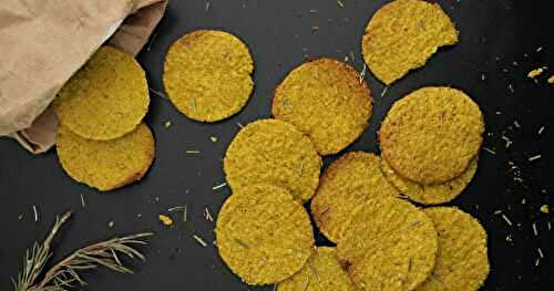 Oatcakes au curcuma et romarin