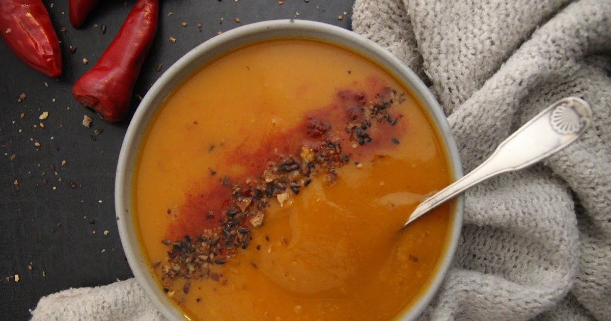 Soupe patate douce-butternut paprika et piment