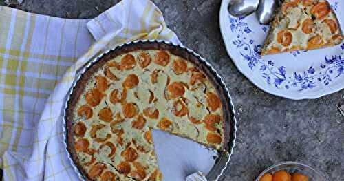 Tarte fromage blanc-mirabelles au pavot