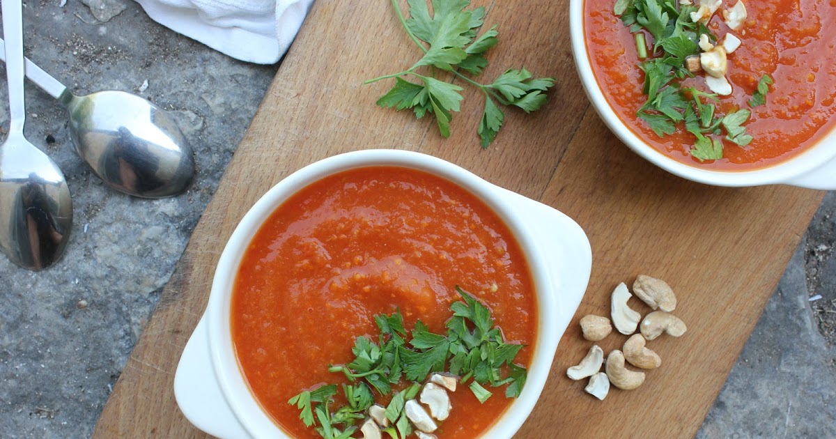 Soupe tomate et courge rôties 