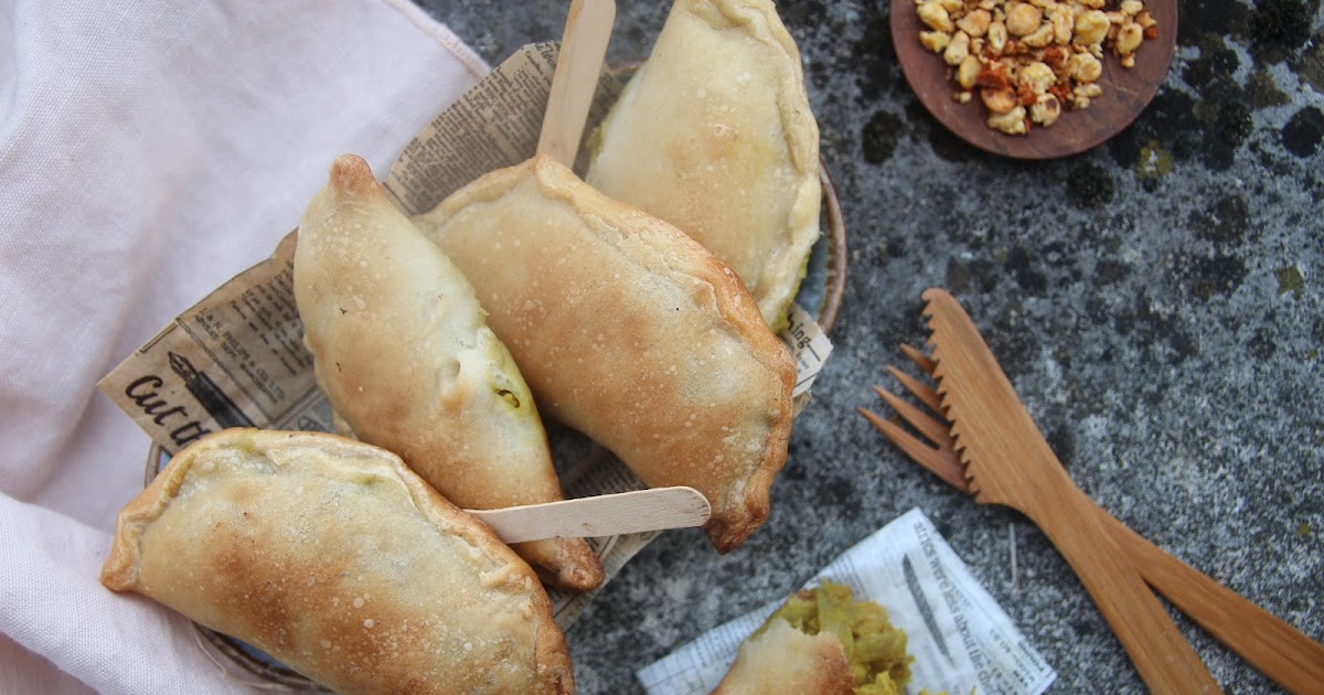 Chaussons aux oignons curry et pois chiche