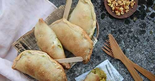 Chaussons aux oignons curry et pois chiche