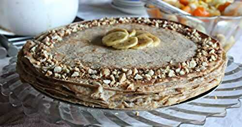 Gâteau de crêpes à l'amande façon galette des Rois