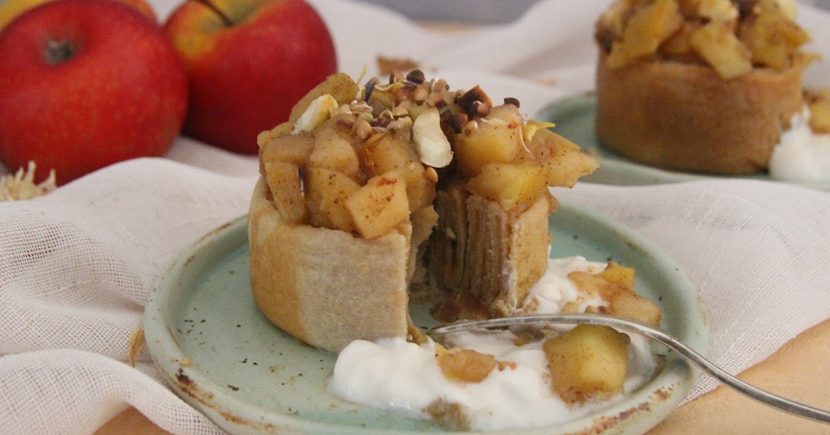 Tourbillons de crêpes aux pommes 