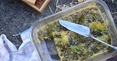 Flan de brocolis aux algues et citron