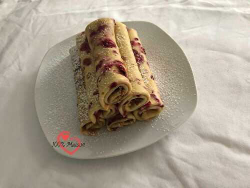 Crêpes au Gingembre et à la Framboise