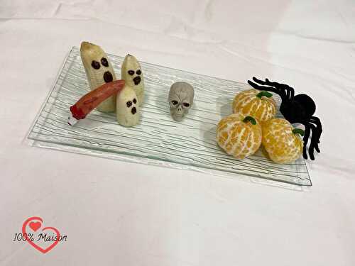 Fantômes et Citrouilles fruitées d'Halloween.