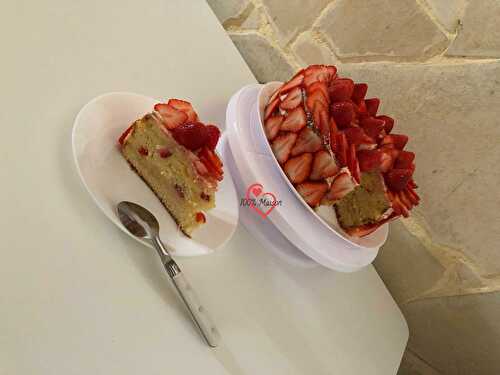 Layer Cake aux fraises et à la Crème Pâtissière