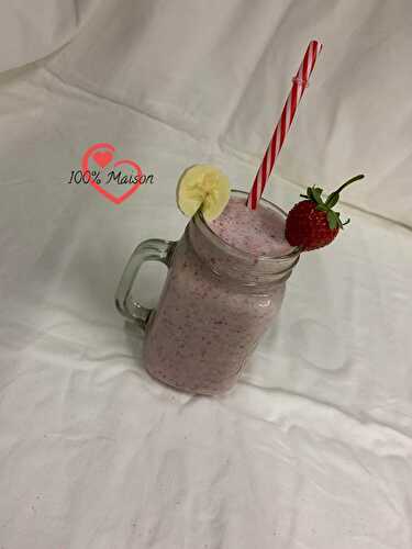 Smoothie aux Fraises et à la Banane