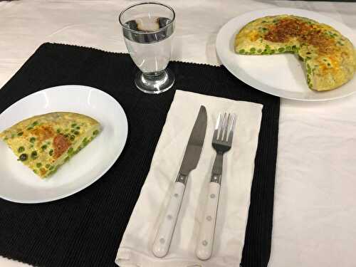 Tortilla aux petits pois