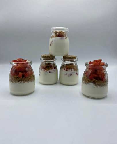 Yaourts croquant aux Fraises