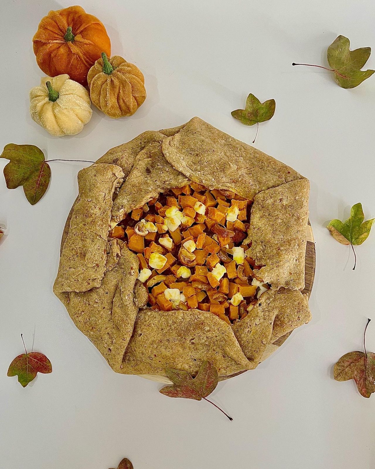 Tarte Rustique au Chèvre et Potimarron