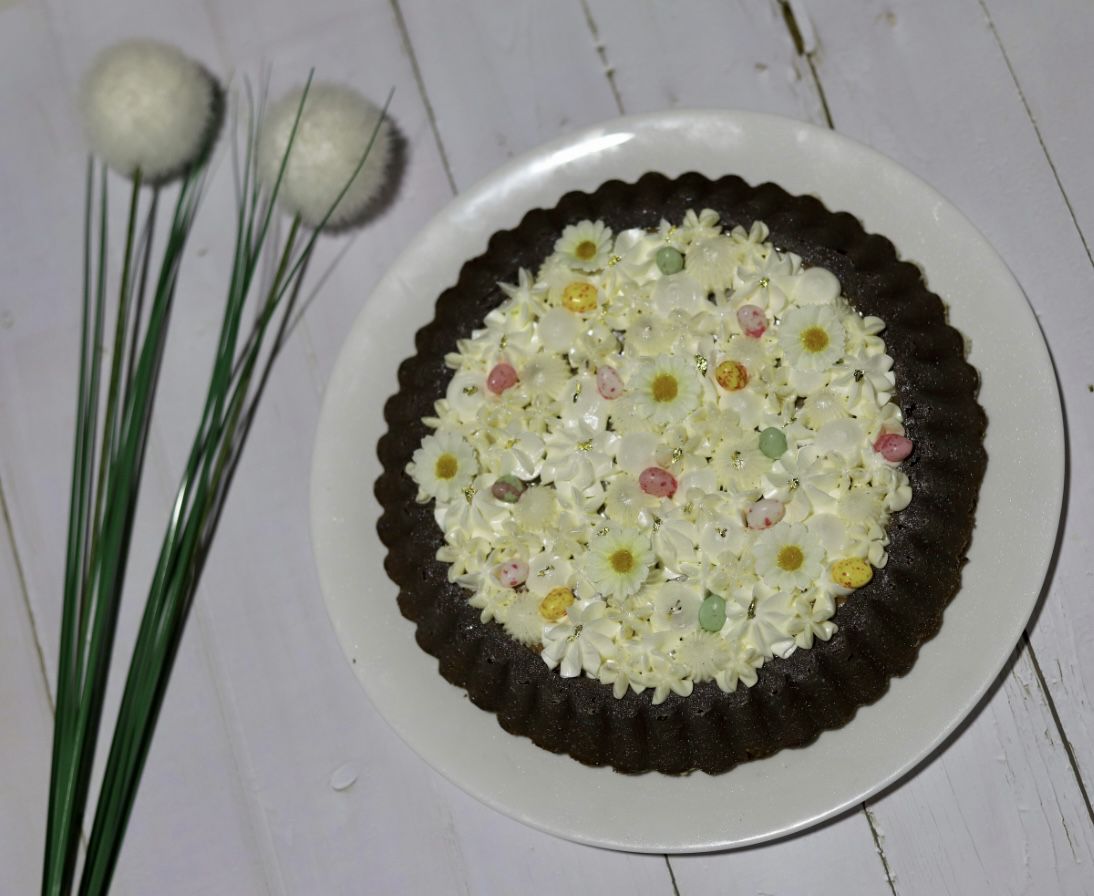 Tarte renversée au Chocolat et à la Vanille