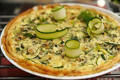 Quiche courgette, sardine et fenouil