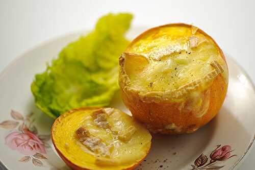 Courges pomme d'or farcies au fromage
