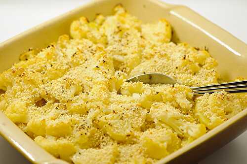 Gratin de morue aux oignons, pommes de terre et chou-fleur