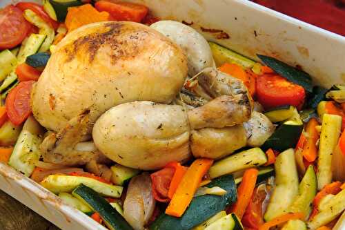 Poulet rôti aux légumes