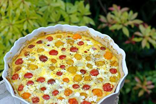 Tarte aux tomates cerises