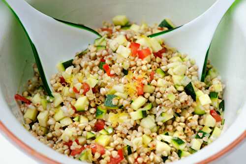 Salade de sarrasin, courgettes et citron