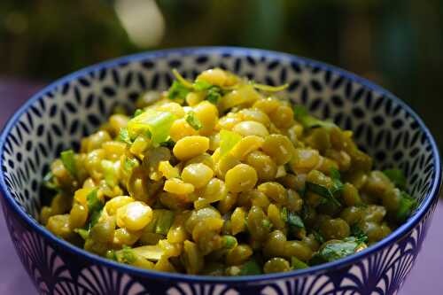 Salade épicée de pois cassés