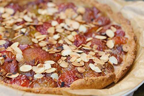 Tarte prunes amandes