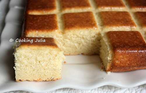 Déniché sur les blogs Le gâteau rapide au lait ribot de Cooking Julia