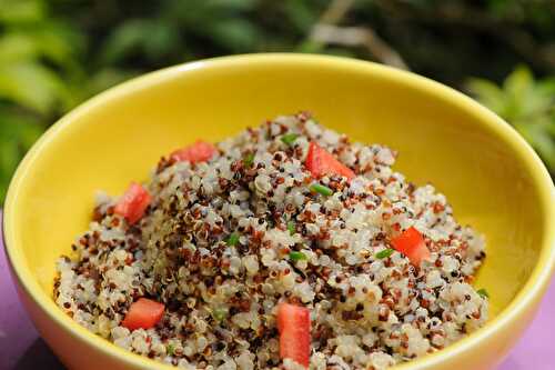 La cuisson du quinoa tricolore
