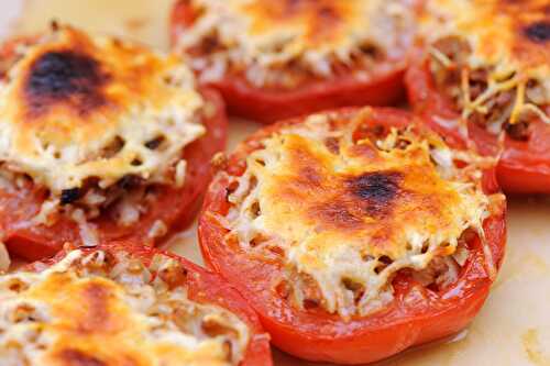 Tomates garnies gratinées