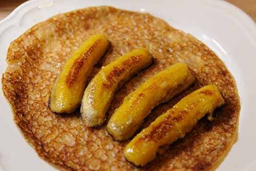 Crêpe à la banane figue-pomme