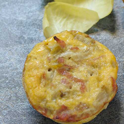 Mini quiche aux endives et au bacon