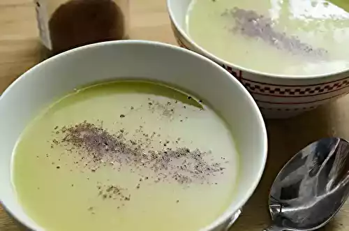 Soupe de patate douce au poireau