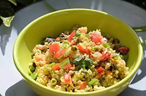 Quinoa aux légumes en risotto