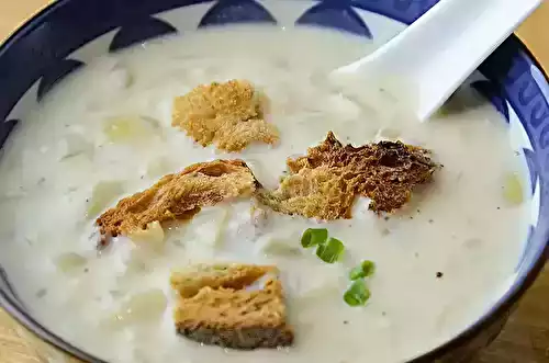 Soupe à l'oignon au lait