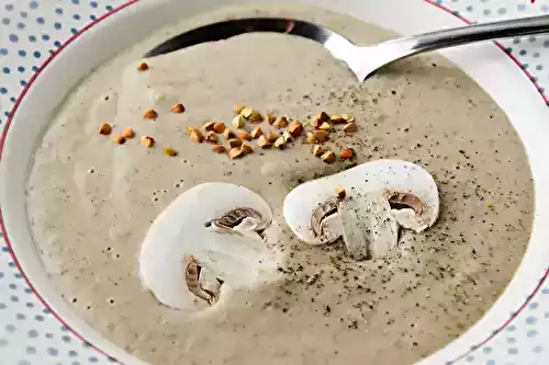 Velouté de champignons au sarrasin