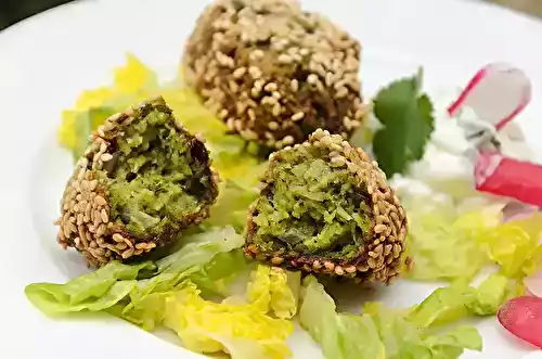 Falafels aux fanes de radis