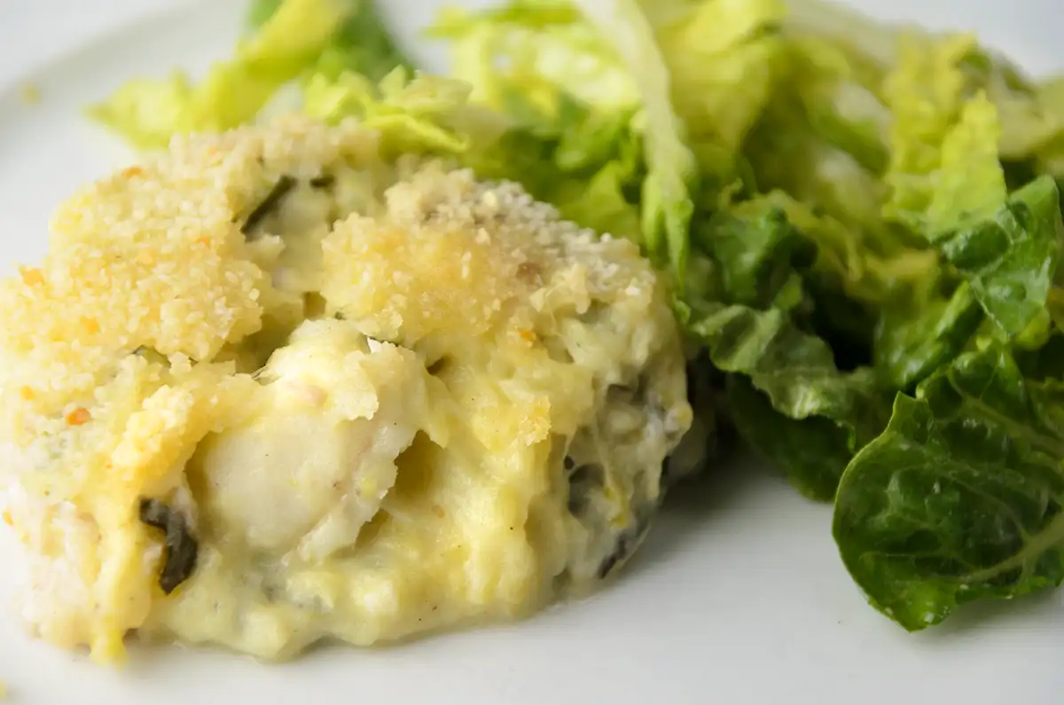 Parmentier de poisson aux courgettes