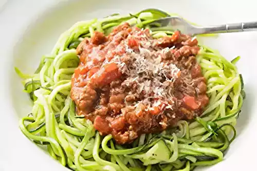 Bolognaise de courgettes