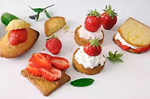 Des fraises et des biscuits