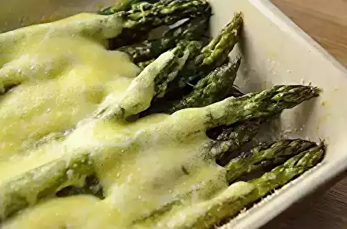 Asperges vertes gratinées
