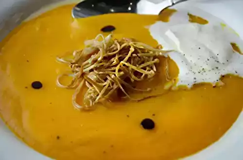 Velouté de potimarron : une touche gastronomique